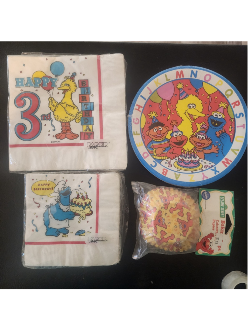 Vintage Sesame Street Birthday Party Supplies Lot – New Old Stock (NOS) #3